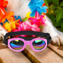 Accessories Dog Sport Dog Sunglasses Small Dog Polarized Sunglasses Wind Proof Pet Goggles Dog Wheelchair Accessories (Pink, 9.5x19cm)