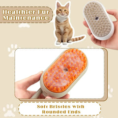 Cat Dog Pet Spray Massage Brush 3 in 1 One Button Steam Spray Folding Rotatable Floating Hair Bath Hair Removal Brush Comb Comb