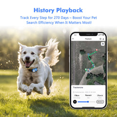 4G Dog Cat GPS Tracker for Pets - Waterproof Smart Locator with App, Live Tracking & Light/Sound Search, Free Trial Included