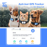 4G Dog Cat GPS Tracker for Pets - Waterproof Smart Locator with App, Live Tracking & Light/Sound Search, Free Trial Included