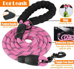 No Pull Dog Harness, Collar & Leash Set | Includes Dog Seat Belt, Collapsible Bowls & Poop Bag Dispenser. Ideal for Training,