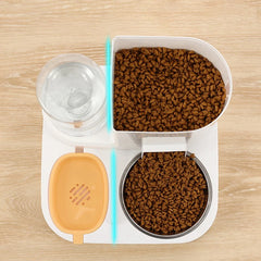 Automatic Pet Feeder 2 In 1 Dry Wet Separation Cats Dogs Food Container Water Dispenser Large Capacity Dog Bowl Pet Supplies