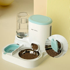 Automatic Pet Feeder 2 In 1 Dry Wet Separation Cats Dogs Food Container Water Dispenser Large Capacity Dog Bowl Pet Supplies