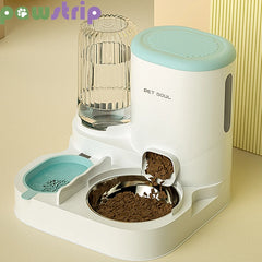 Automatic Pet Feeder 2 In 1 Dry Wet Separation Cats Dogs Food Container Water Dispenser Large Capacity Dog Bowl Pet Supplies