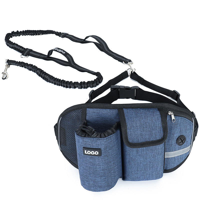 Hundetrainingsleine, Hüfttasche, freihändige Hundeleine für den Außenbereich, zum Laufen und Spazierengehen, tragbare Aufbewahrungstaschen für Hundefutter und Wasserbecher