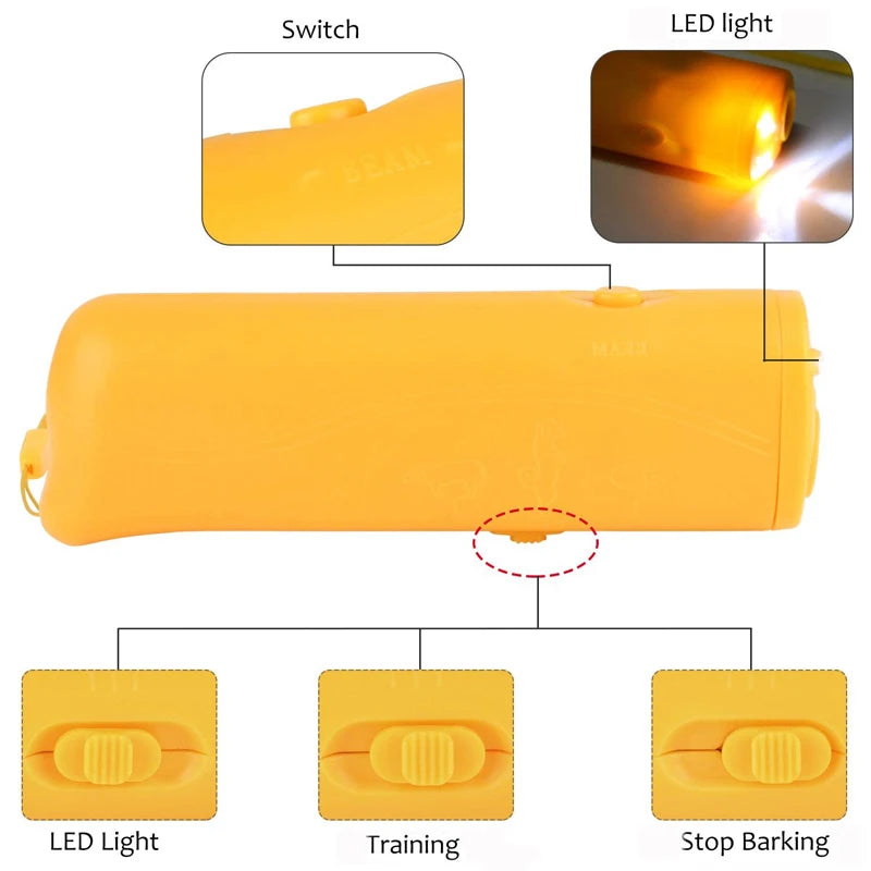 Portable Dog Repellent Ultrasonic Dog s Devices Dog Bark Controller Dog Repeller Control Pet Supplies Anti Barking Stop Bark Pet