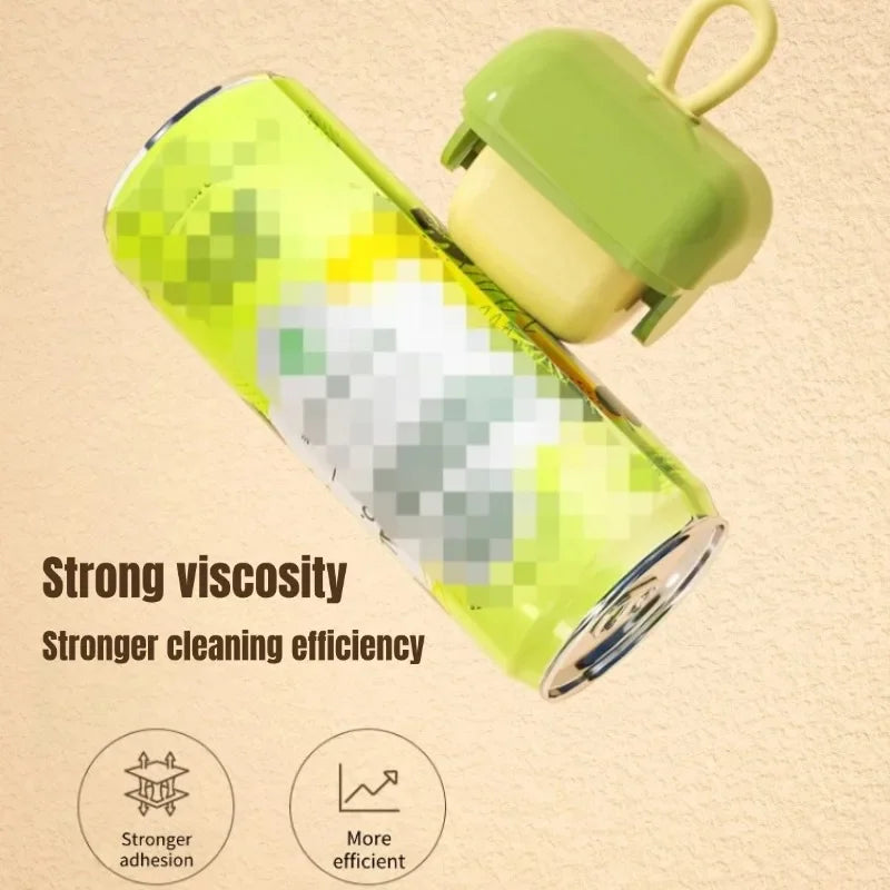 Mini Reusable Washable Lint Roller Strong Adhesive Hair Sticking Machine Dust Removal Brush for Clothes Pets Furniture Cleaning