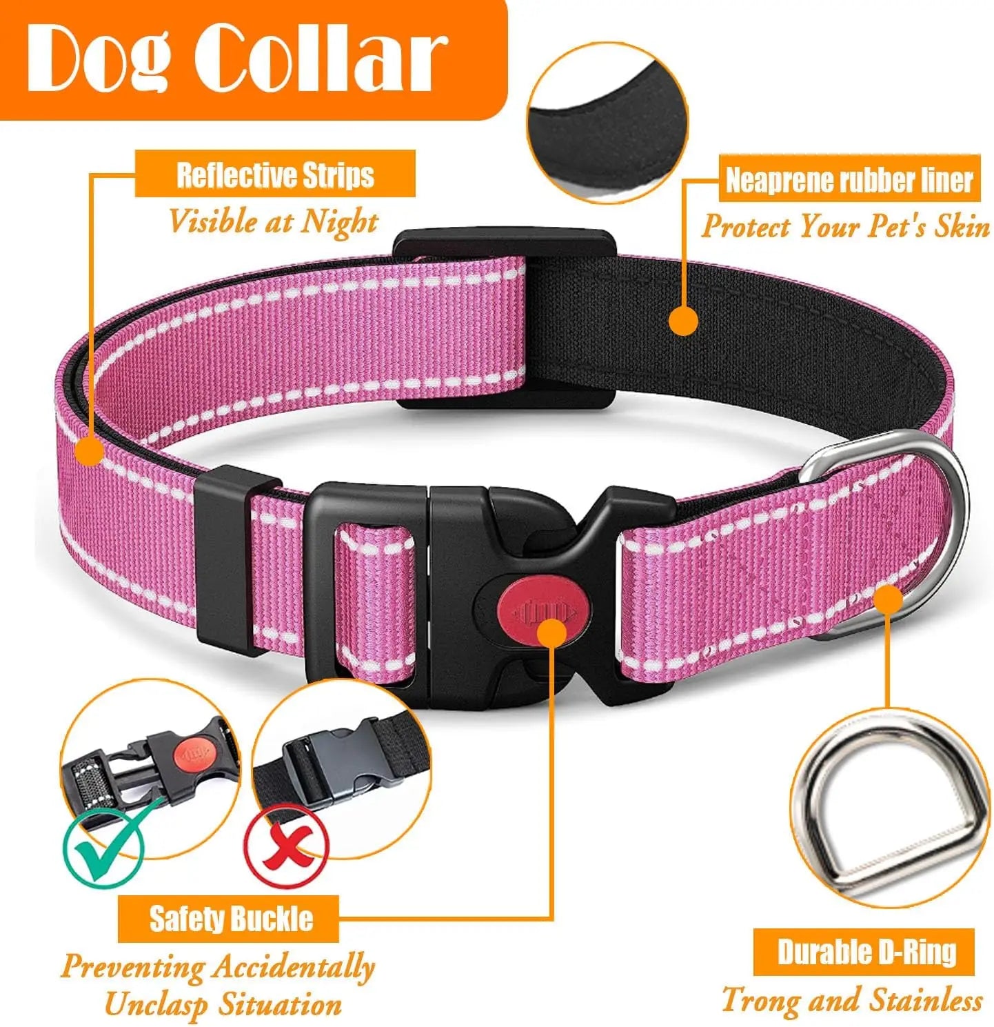 No Pull Dog Harness, Collar & Leash Set | Includes Dog Seat Belt, Collapsible Bowls & Poop Bag Dispenser. Ideal for Training,